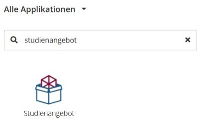 Applikationssuche