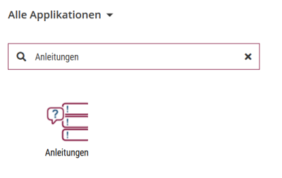 Applikationssuche