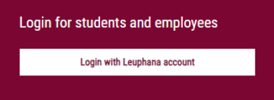 login with Leuphana account