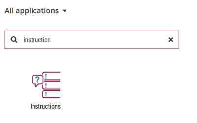 application search