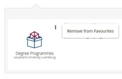 removing a favourite from a folder