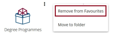 removing a favourite