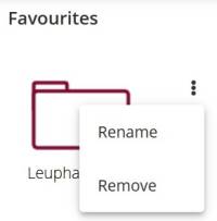 renaming or deleting a folder