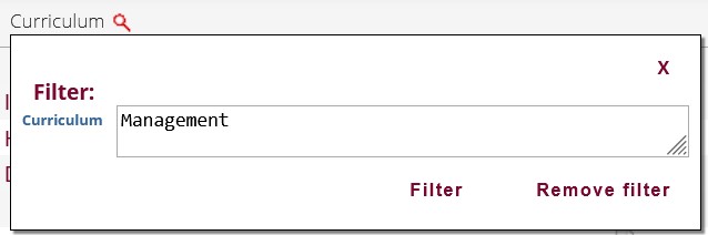 Searching by programme name
