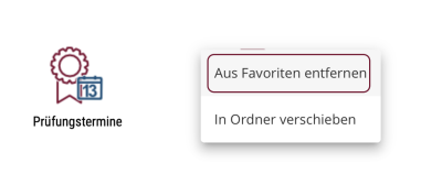 Favorit entfernen