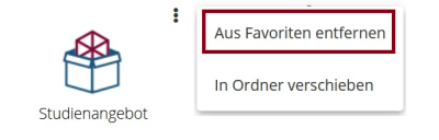 Favorit entfernen