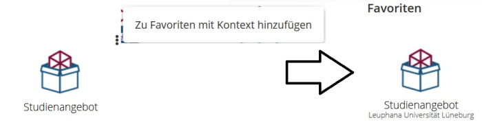 Favorit mit Kontext setzen