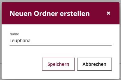 Neuer Ordner